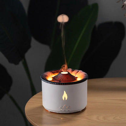 Jellyfish Flame Air Humidifier & Aroma Diffuser – Skin Moisturizing, Electric Portable Home Decor Gift