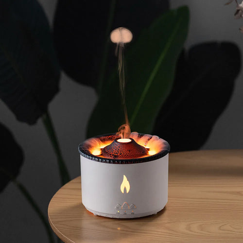 Jellyfish Flame Air Humidifier & Aroma Diffuser – Skin Moisturizing, Electric Portable Home Decor Gift