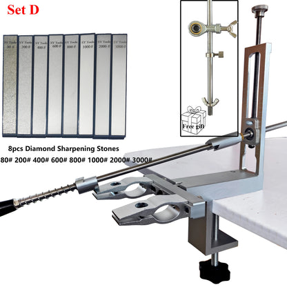 S09 Professional kitchen chef knives and accessories Knife sharpener machine with diamond rolling sharpener sharpening stone