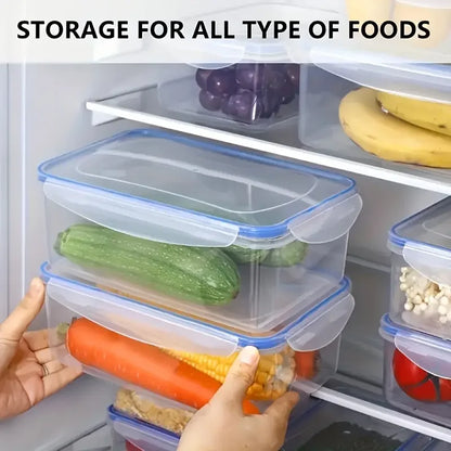 Kitchen storage items, suitable for refrigeration and preservation, allowing for classified storage and stackable.