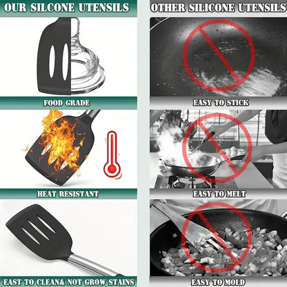 43 pieces, silica gel kitchenware set, high-temperature non-stick kitchen non-silica gel pot spatula cooking tool set