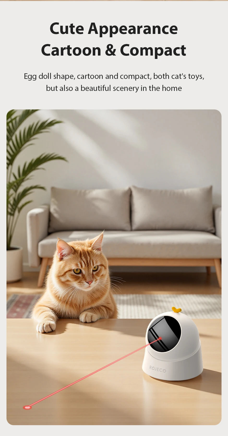 Automatic Cat Laser Toy – Interactive Adjustable Electric Smart Pet Toy for Indoor Cats & Dogs