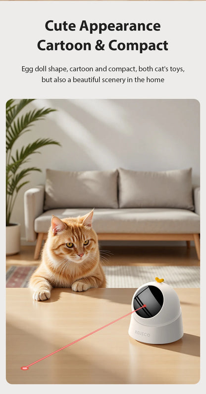 Automatic Cat Laser Toy – Interactive Adjustable Electric Smart Pet Toy for Indoor Cats & Dogs