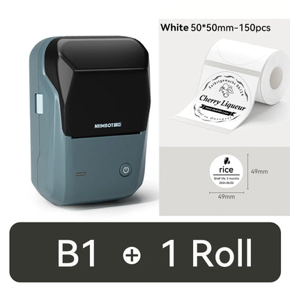 NIIMBOT B1 Portable 2-Inch Thermal Label Printer – Mini Bluetooth Sticker & Adhesive Tape Printer for Smartphones & PC