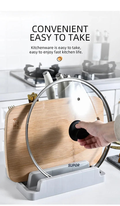 Multifunctional Tool Storage Rack Home Supplies Kitchen Shelves Chopstick Barrel Pot Cover Rack Knife Holder Kitchen Accessories