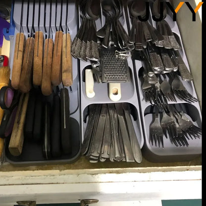 Practical Drawer Organizer Knives Separation Finishing Storage Box Knife Organizer Kitchen Accessories High Quality