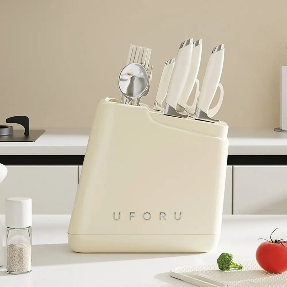 Stable Knives Storage Rack Large Capacity Anti-slip Chopstick Bucket Space Saving Plastic Cutlery Organizer Kitchenware