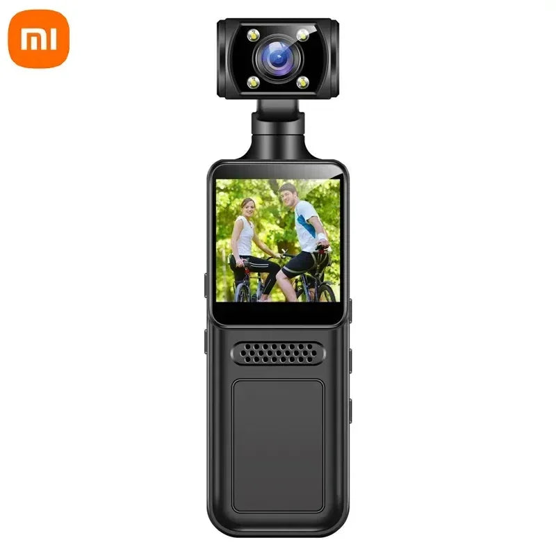 Xiaomi 8K HD Handheld Pocket Camera – 180° Rotating Mini Wearable Night Vision Outdoor Sports Camera