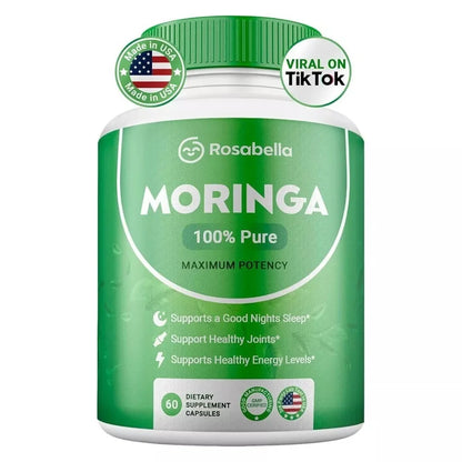 Organic Moringa Capsules – Immune Support & Gut Health Supplement