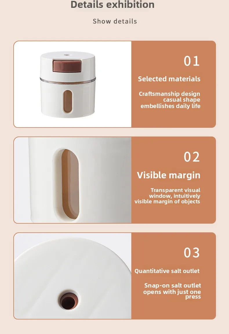 Kitchen Supplies Magnetic Spice Jars Set Pepper Seasoning Plastic Spice Tins Storage Jars Tins Sprays Organizer Rack Home