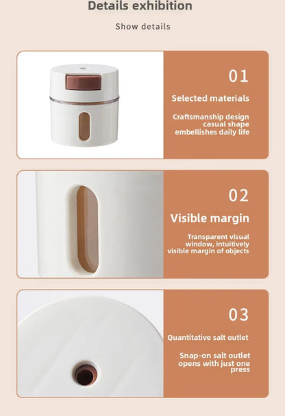 Kitchen Supplies Magnetic Spice Jars Set Pepper Seasoning Plastic Spice Tins Storage Jars Tins Sprays Organizer Rack Home