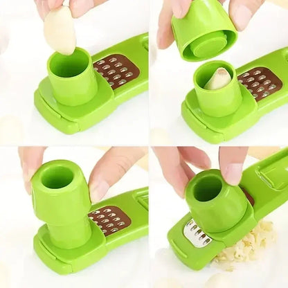 Mini Garlic Grinder – Manual Garlic Press & Mash Tool, Creative Green Kitchen Gadget