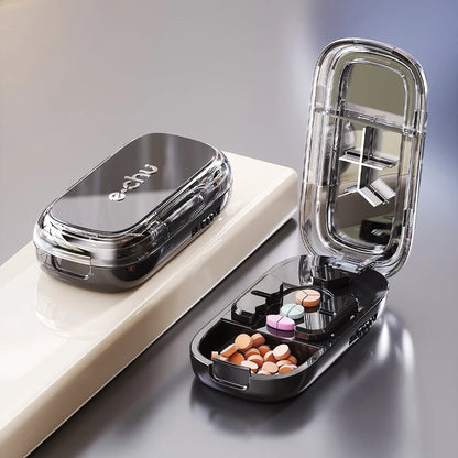 3-in-1 Medicine Cutter – Portable Pill Splitter & Tablet Divider for Half, Third & Quarter Doses