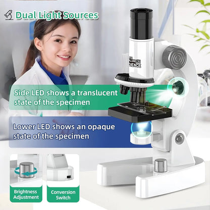 4800x HD Kids Microscope – Digital Science & Biology Learning Microscope for Elementary School