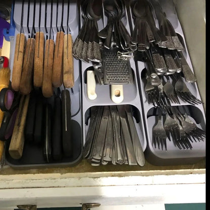 Practical Drawer Organizer Knives Separation Finishing Storage Box Knife Organizer Kitchen Accessories High Quality