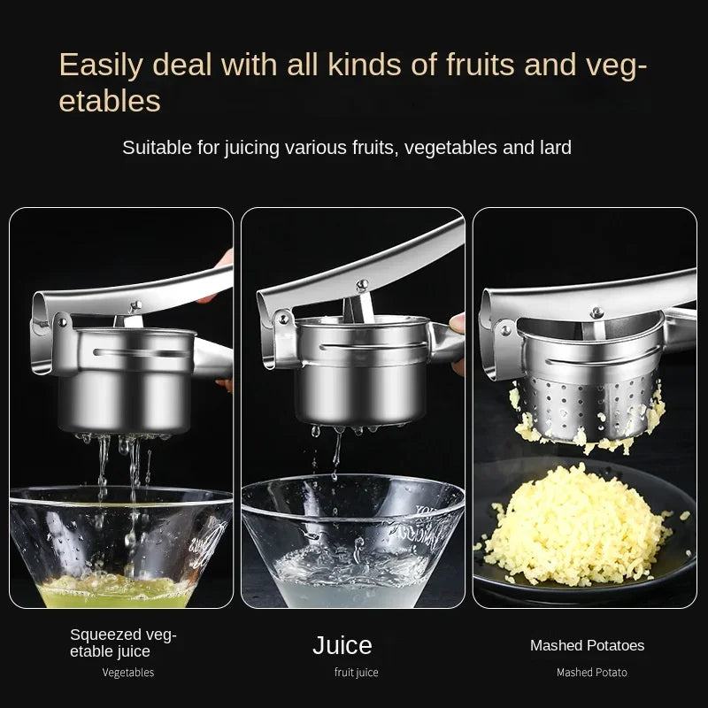 Kitchen Multifunctional Tool Stainless Steel Manual Juicer For Fruits And Vegetables Vegetable Filling Squeezer Simple Operation