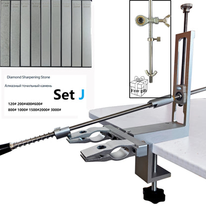 S09 Professional kitchen chef knives and accessories Knife sharpener machine with diamond rolling sharpener sharpening stone