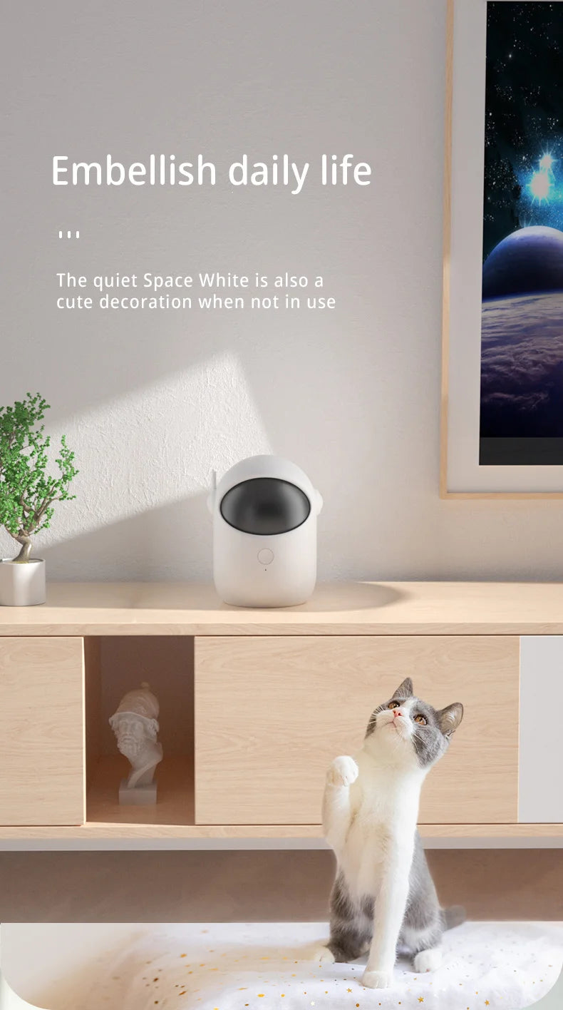 Automatic Laser Cat Toy – Rechargeable Interactive Pet Teaser with Auto-Rotation & Fast/Slow Modes