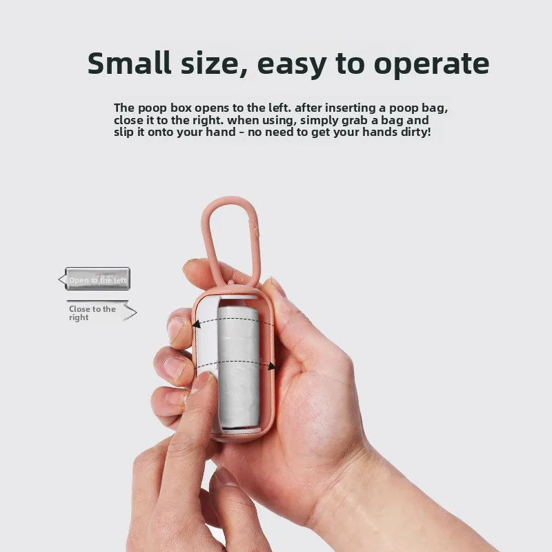 Portable Pet Garbage Box – Dog Poop & Waste Pickup Bin with Pet Cleaning Bag Holder