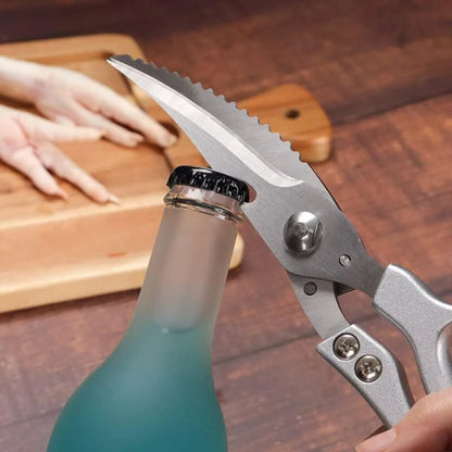 Stainless Steel Kitchen Food Scissors, A Multifunctional Kitchen Tool Suitable for Cutting Chicken Bones, Fish, and Vegetables