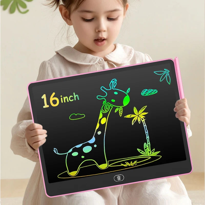 LCD Writing Tablet 16/13/11 Inch – Kids Drawing & Painting Board Educational Toy for Boys & Girls