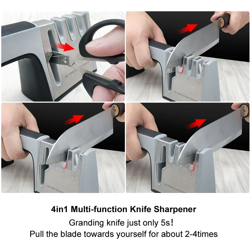 Kitchen Sharpener Multi functional Sharpening System Adjustable Angle Room Special Cooking Utensils kitchen gadgets
