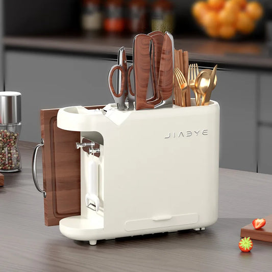Kitchen knife holder, storage rack for kitchen knives, multifunctional integrated tool sorting and storage rack