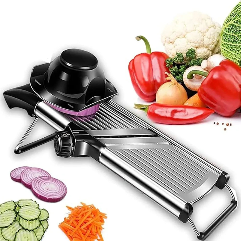 Kitchen Gadgets Adjustable Vegetable Slicer Stainless Steel Efficient Vegetable Cutter Professional Vegetable Chopper Tomato