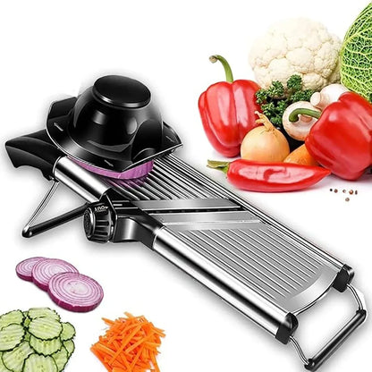 Kitchen Gadgets Adjustable Vegetable Slicer Stainless Steel Efficient Vegetable Cutter Professional Vegetable Chopper Tomato