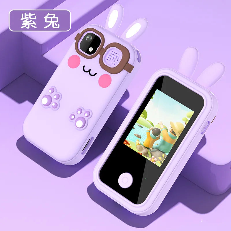 Unicorn Kids Smartphone Toy with HD Camera & Touchscreen | Cartoon Puzzle Games & Music Player | No SIM Card, Gift for Girls & Boys