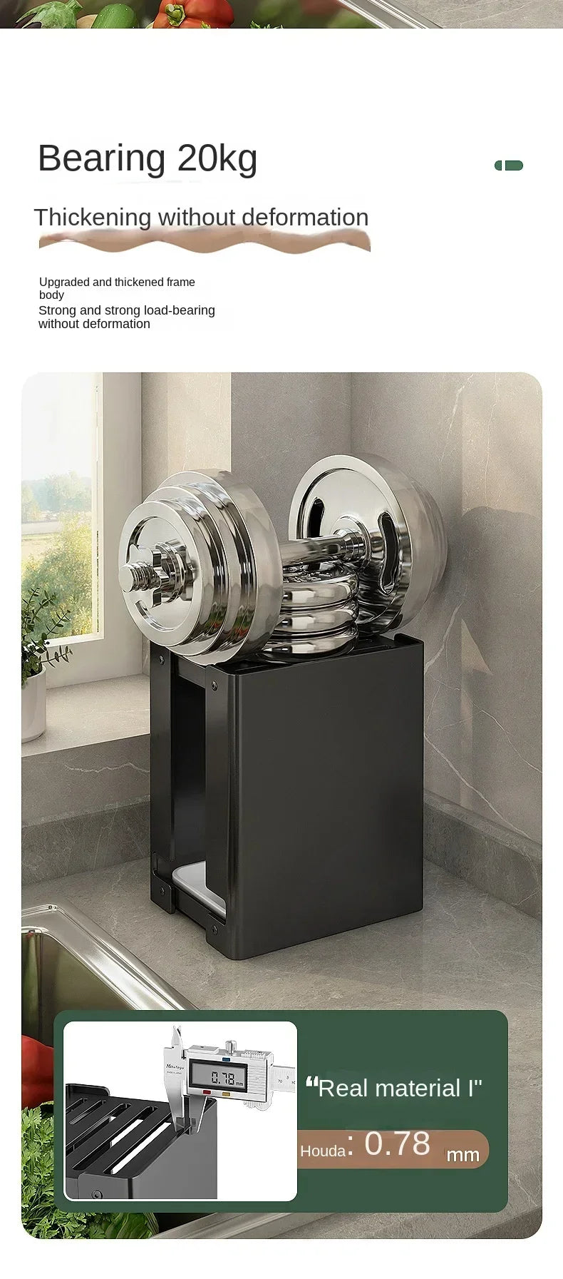 Multi-Functional Kitchen Accessories Knife Rack Kitchen Knife Rack Knife Rack Kitchen Draining Magnetic Kitchenware Knife Block