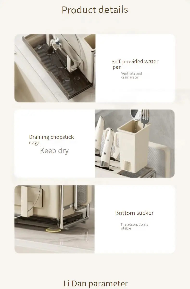 Magnetic Knife Holder and Cutting Board Combo Stainless Steel Knife Storage Rack Kitchen Knife Holder CreaminsMultifunctional