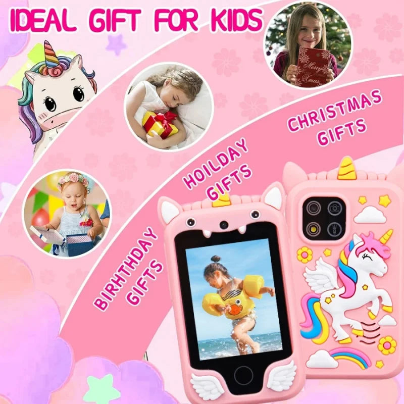 All-in-One Kids Camera - HD Touchscreen Camera Toy with Games, Music & Alarm Clock | Learning Storybook & Timer | Gift for Toddlers