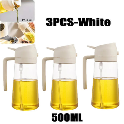 Oil Spray Bottle –  200/300/500ML , reliable  Plastic Cooking Sprayer, Olive Oil, Vinegar & BBQ