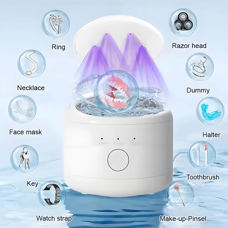 Ultrasonic Cleaner 50kHz – High-Frequency Cleaning Machine for Jewelry & Teeth Braces