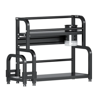 SOFT-Multi-Layer Stainless Steel Kitchen Storage Rack - Seasoning, Chopsticks, Knife & Jar Organizer For Household Use