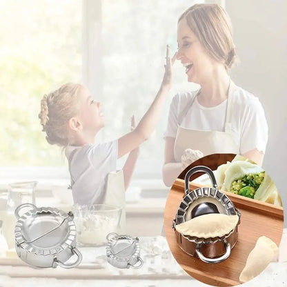 Stainless Steel Dumpling Maker Press – Ravioli, Pie & Pastry Wrapper Mold Kitchen Accessory
