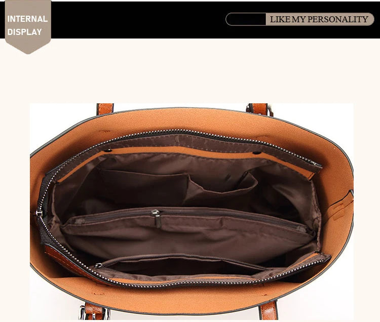 Vintage Oil Wax Leather Shoulder Bag for Women – High-Quality Designer Handbag Tote & Crossbody Satchel