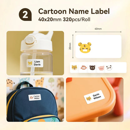 NIIMBOT B1 Portable 2-Inch Thermal Label Printer – Mini Bluetooth Sticker & Adhesive Tape Printer for Smartphones & PC