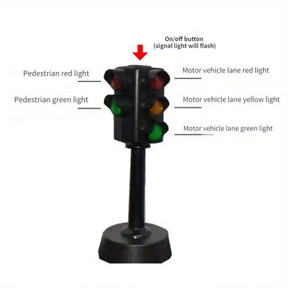 Mini Traffic Light Toy – Kids’ Road Safety Puzzle & Educational Traffic Sign Set