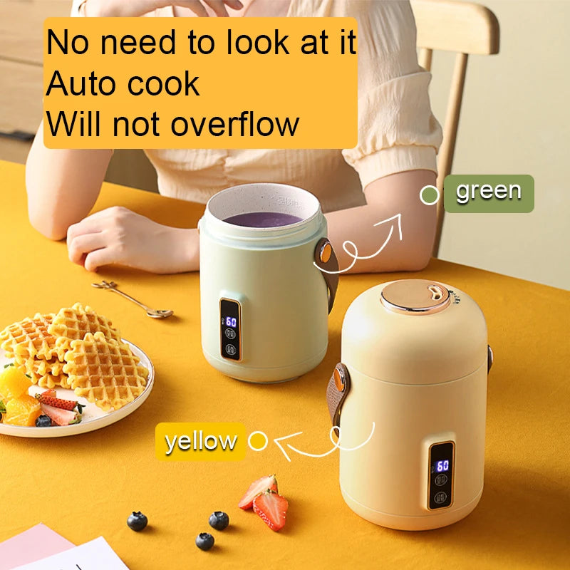 Portable Electric Hot Water Cup & Mini Rice Cooker – Fast Heating Stew Pot for Soup, Porridge & Travel Cooking