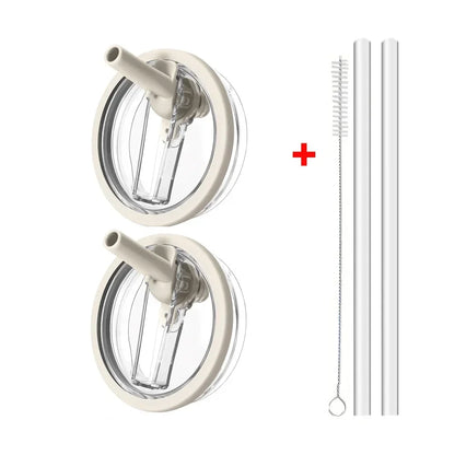 40oz Flip Straw Leak-Proof Lid – Replacement Tumbler Cover for Stanley Cup with Spill-Proof Straw