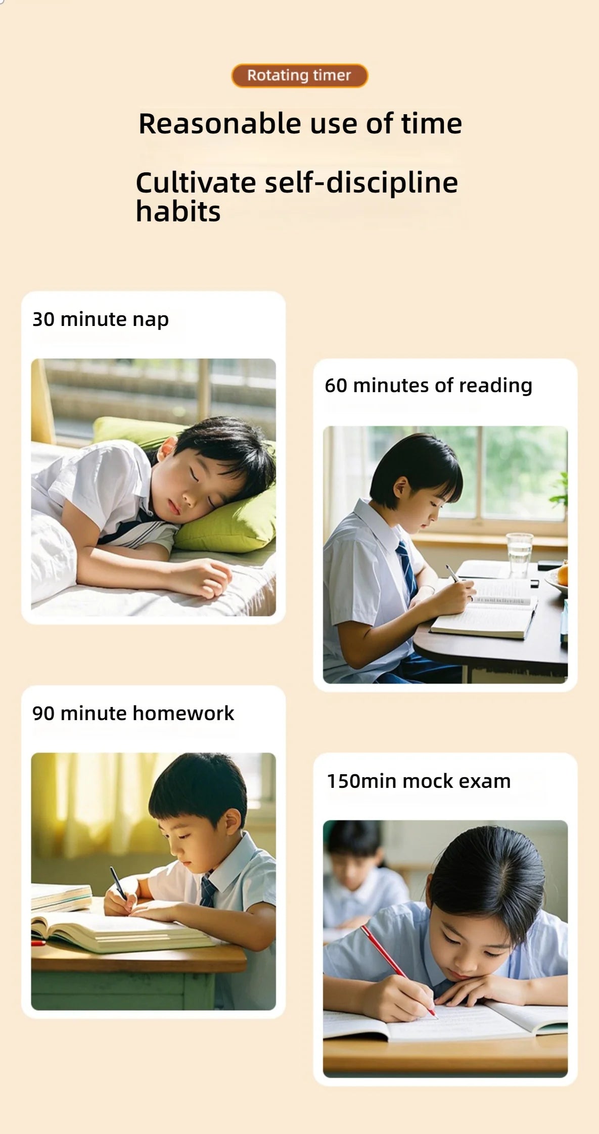 Kitchen magnetic timer rotating type Timer Timer Reminder Kitchen Barware Houseware Self-discipline learning countdown