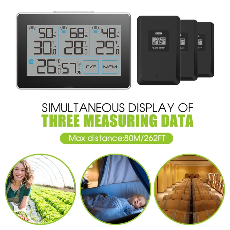 Fast Delivery】Indoor Digital Thermometer Hygrometer – High-Accuracy Temperature & Humidity Monitor