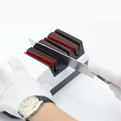 Multi functional handheld anti slip handle kitchen knife, household quick sharpening kitchen tool grinder kitchen gadgets