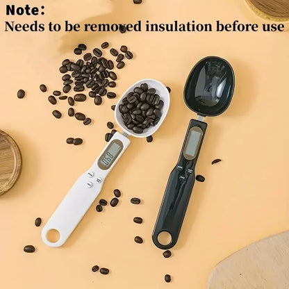 Mini Digital Spoon Scale – 0.1–500g Electronic Kitchen Food Scale with LCD for Coffee, Flour & Powder