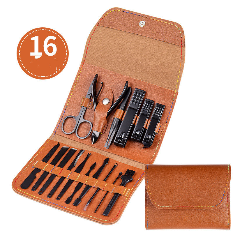 Professional Nail Clippers & Grooming Set – Scissors, Pliers, Pedicure Knife & Ear Spoon with Case