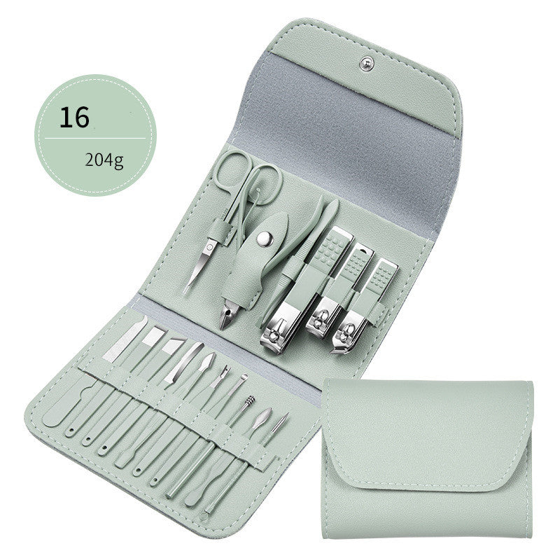 Professional Nail Clippers & Grooming Set – Scissors, Pliers, Pedicure Knife & Ear Spoon with Case