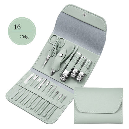 Professional Nail Clippers & Grooming Set – Scissors, Pliers, Pedicure Knife & Ear Spoon with Case
