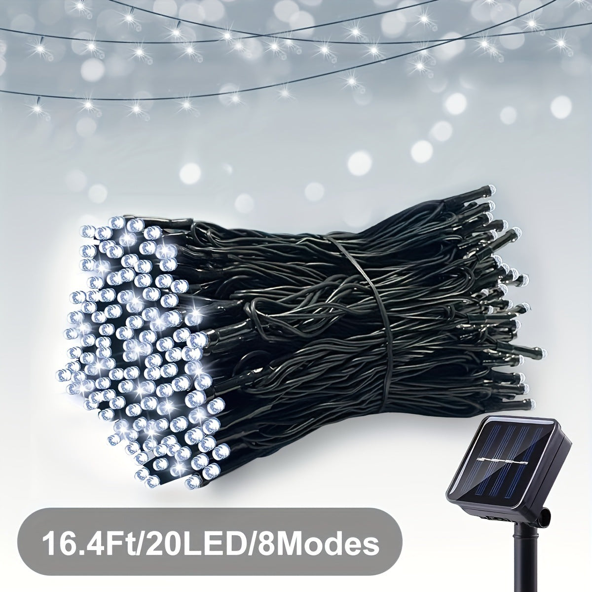 Solar LED String Lights – Outdoor Waterproof Garden & Patio Decoration